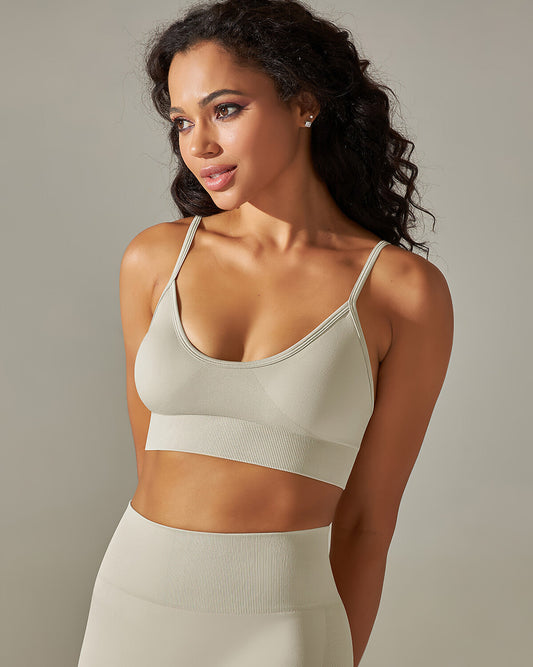 Cleo Sports Bra - Beige