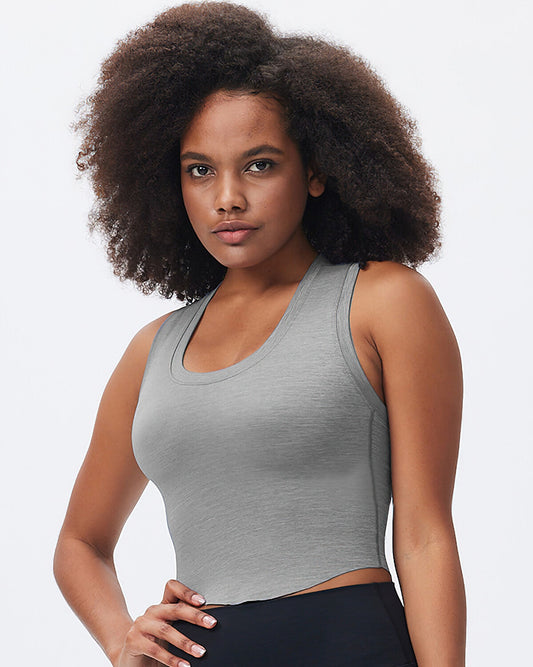 Dani Crop Top - Grey