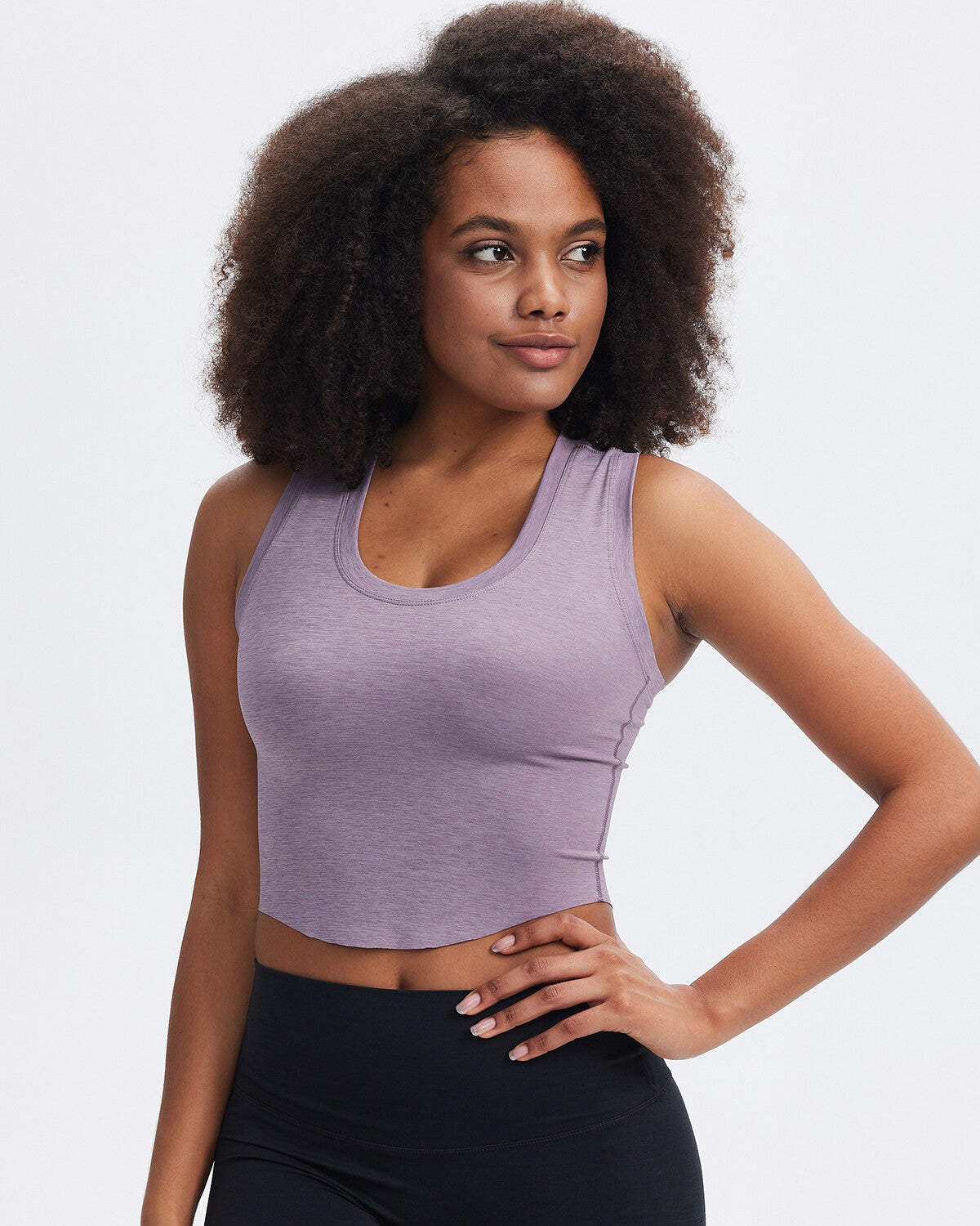 Liza Crop Top - Purple