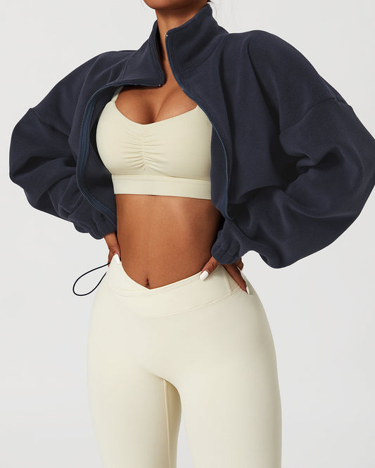 React Ellie Crop Pullover - Blue