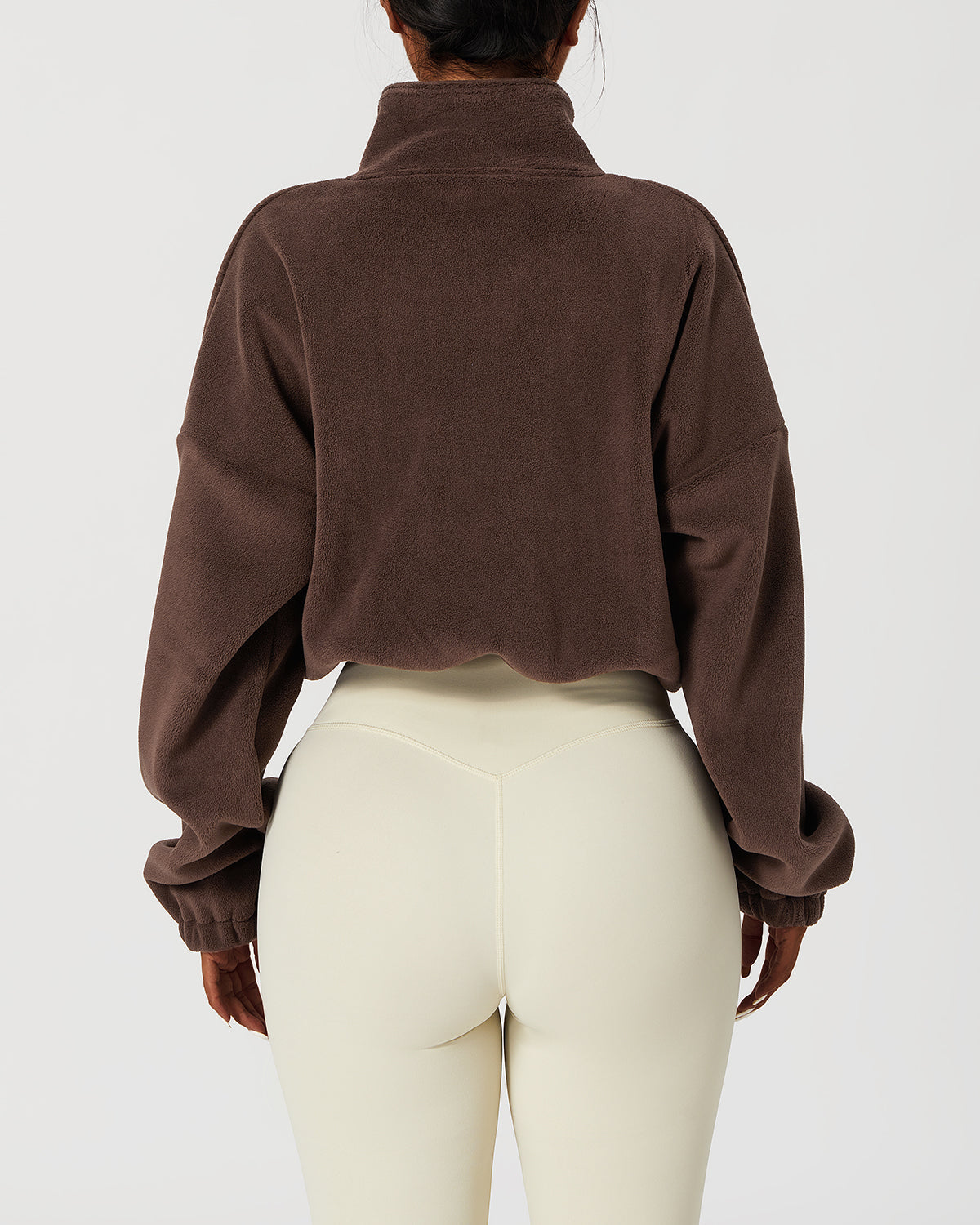 React Ellie Crop Pullover - Brown