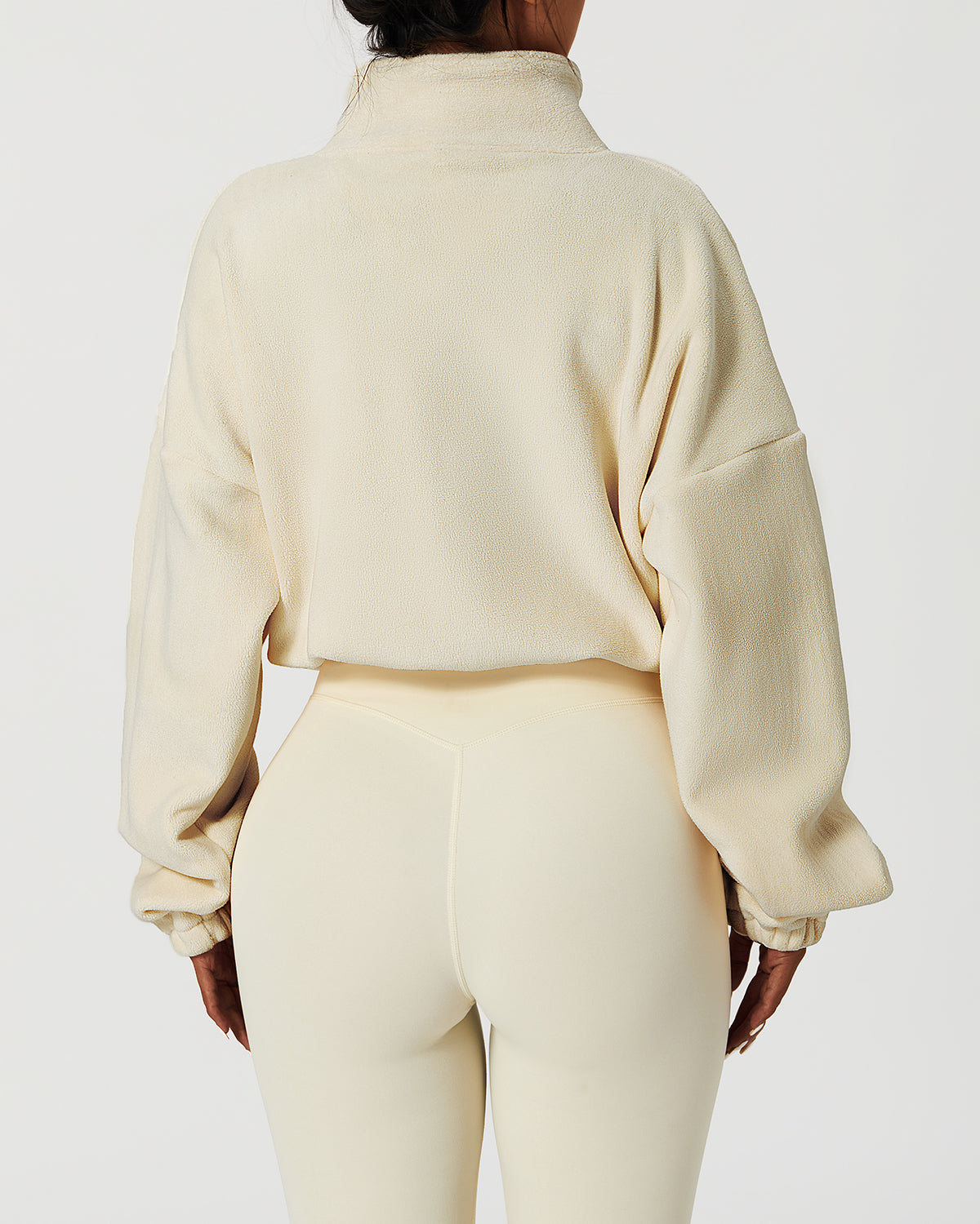 React Ellie Crop Pullover - Cream