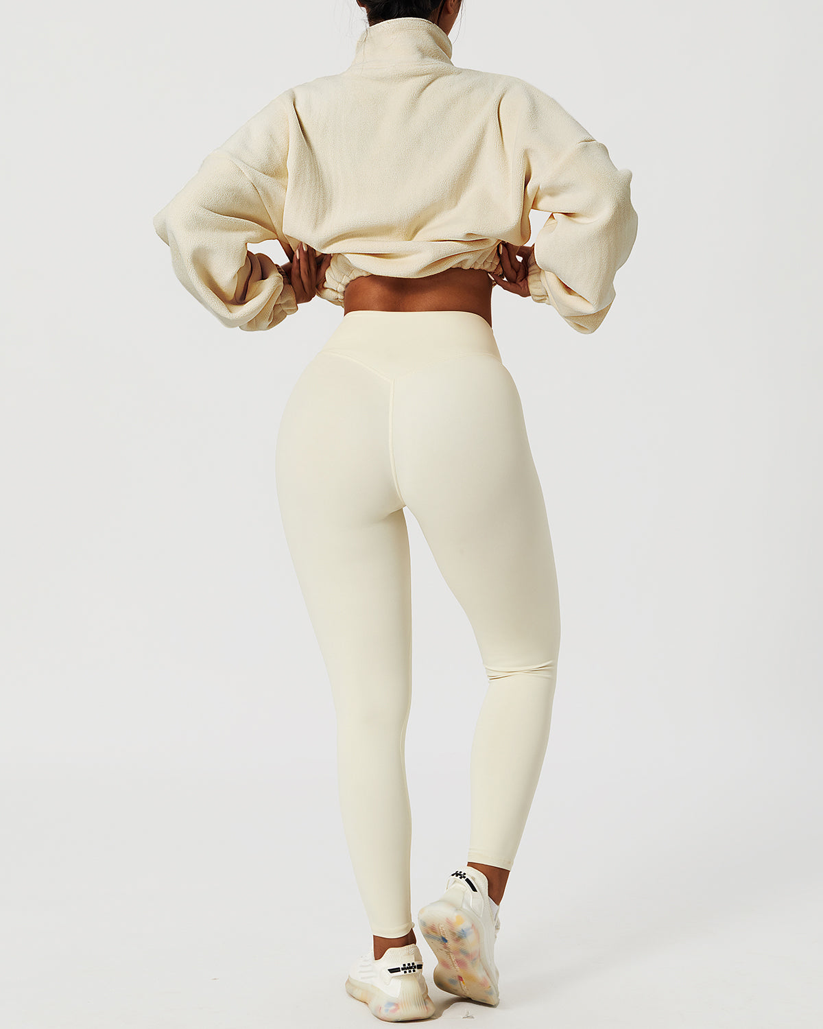 React Ellie Crop Pullover - Cream