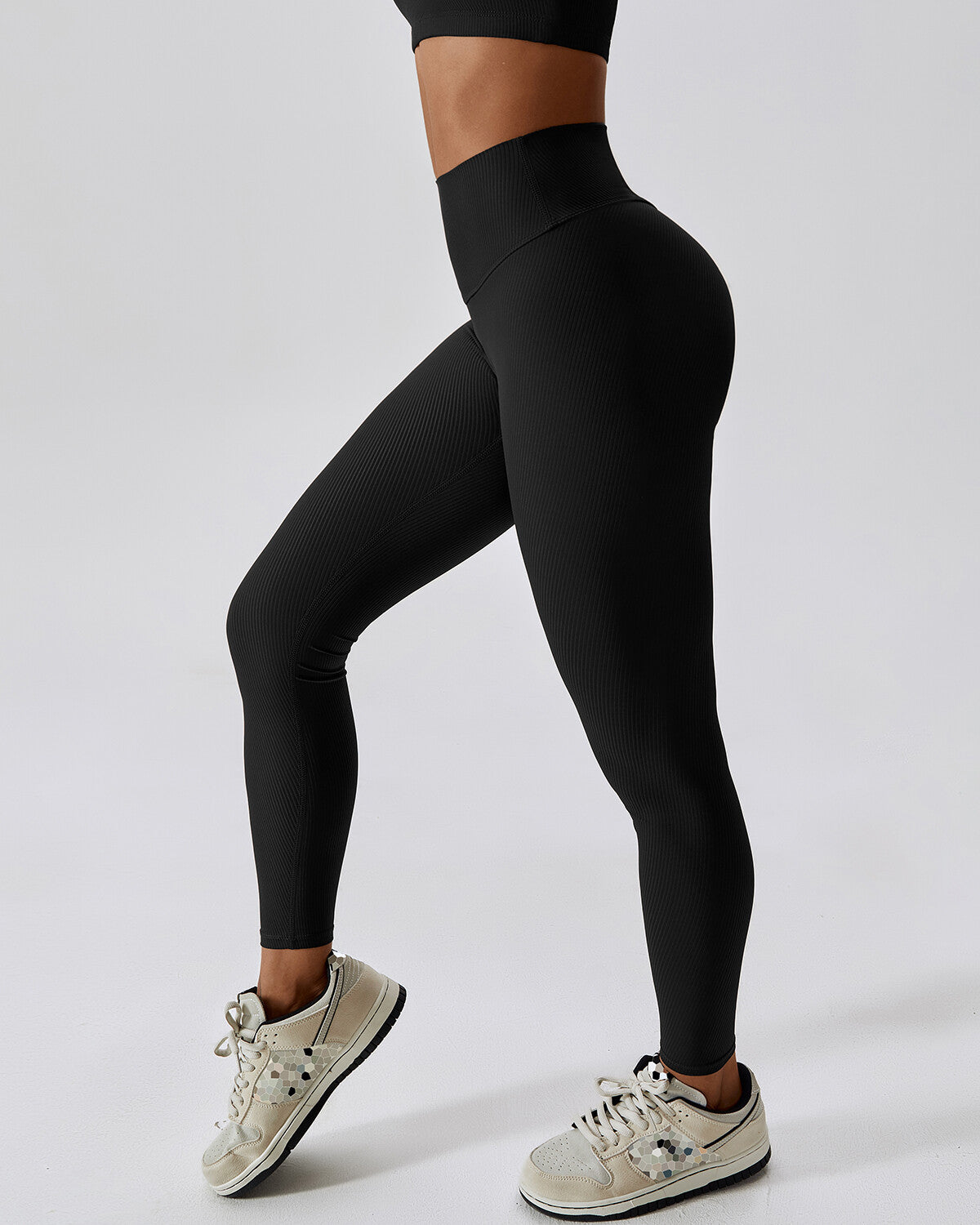 Erin Seamless Scrunch Leggings - Black