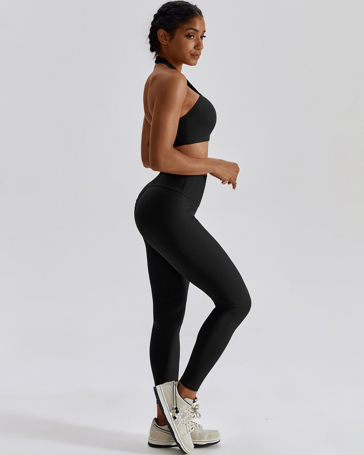 Erin Seamless Scrunch Leggings - Black