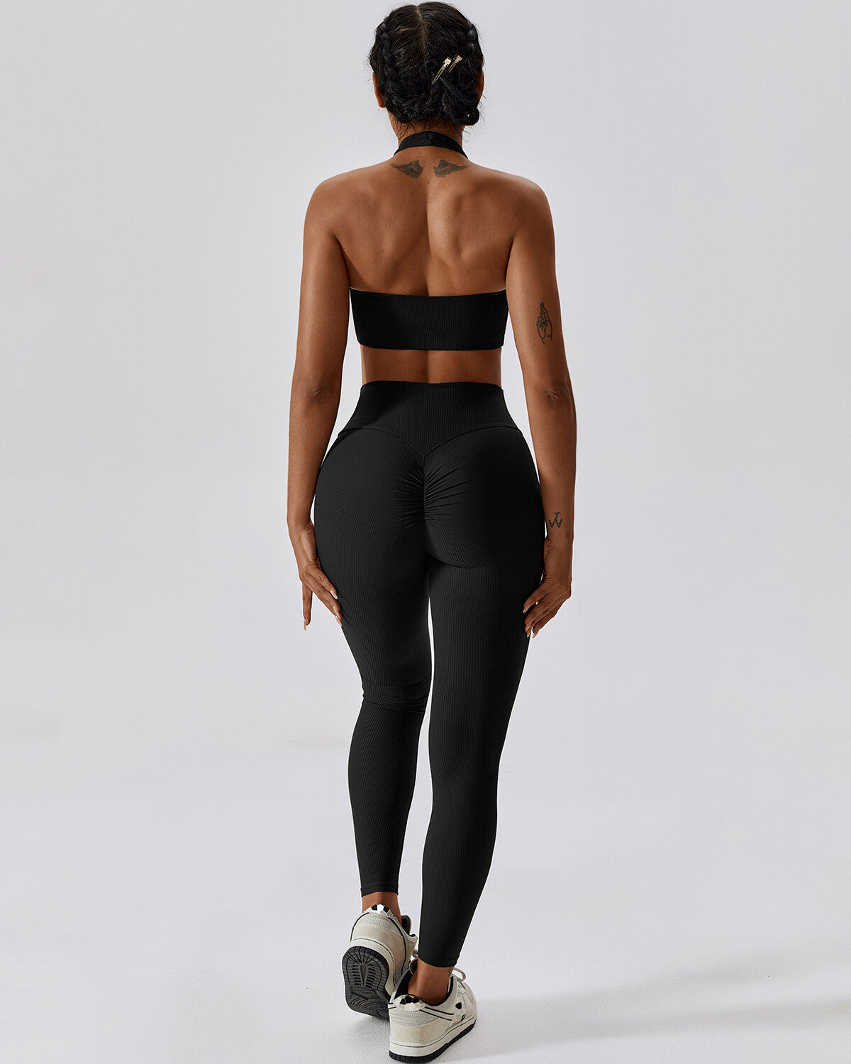 Erin Seamless Scrunch Leggings - Black