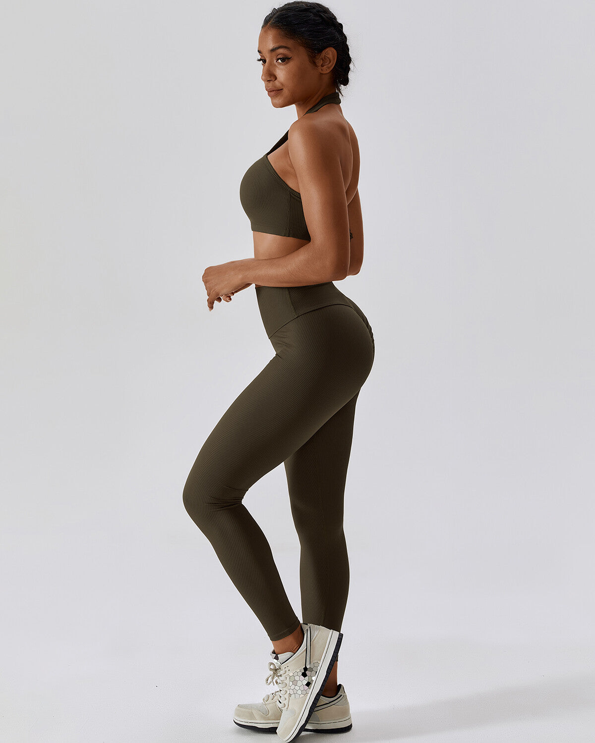 Erin Seamless Scrunch Leggings - Green