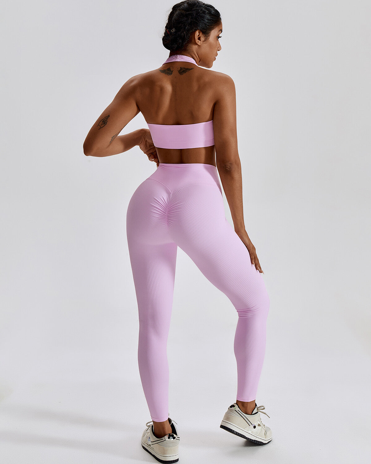 Erin Seamless Scrunch Leggings - Pink