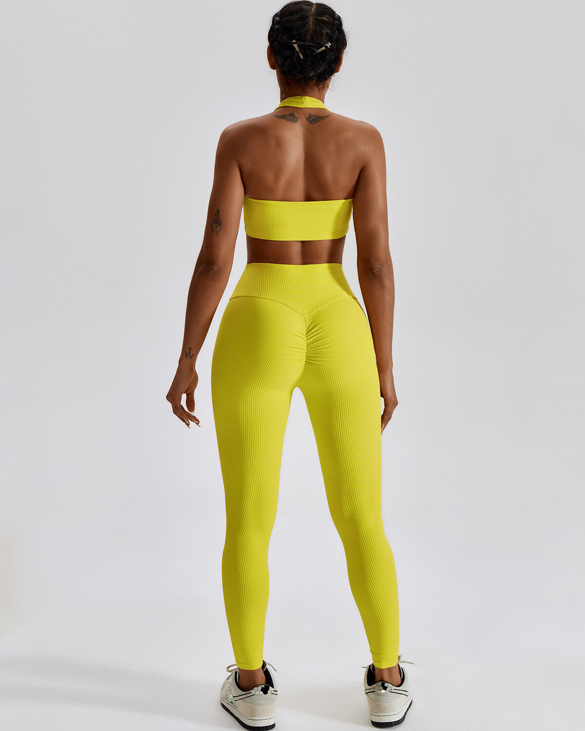 Erin Seamless Scrunch Leggings - Yellow