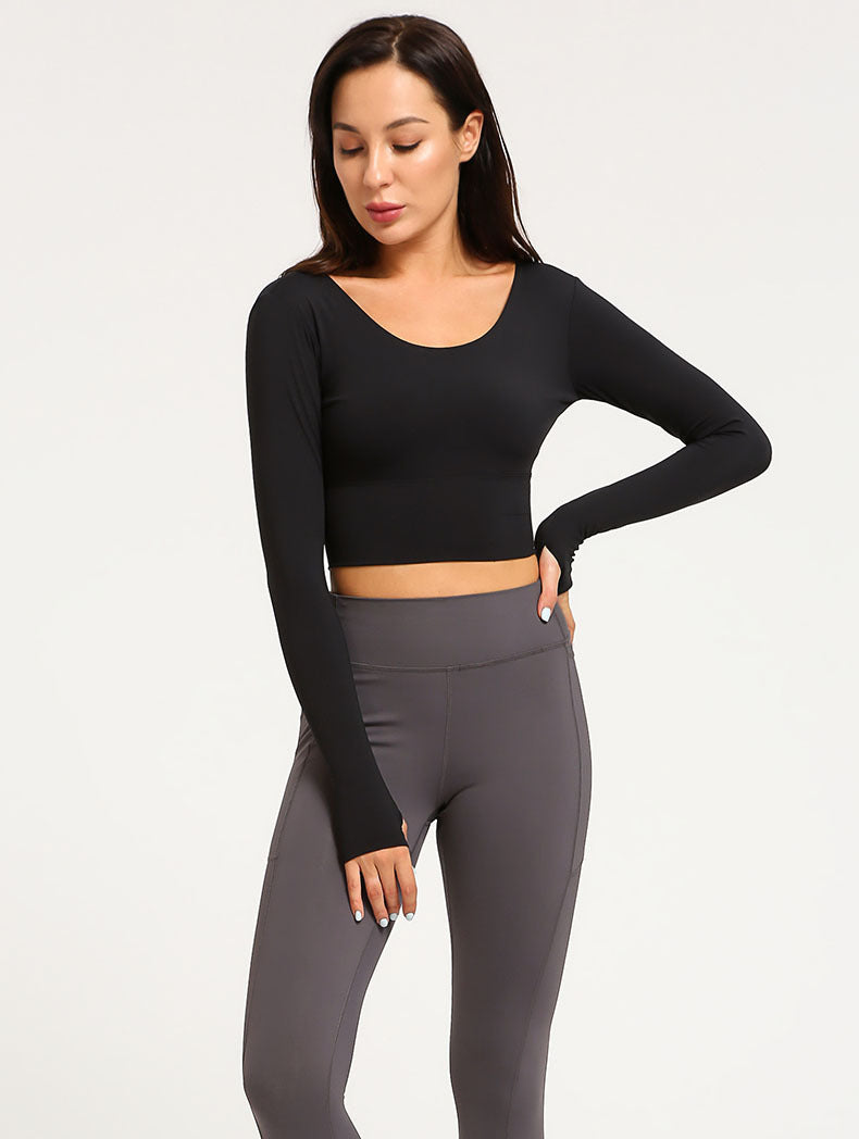 React LUXE PRO Sports Crop - Black