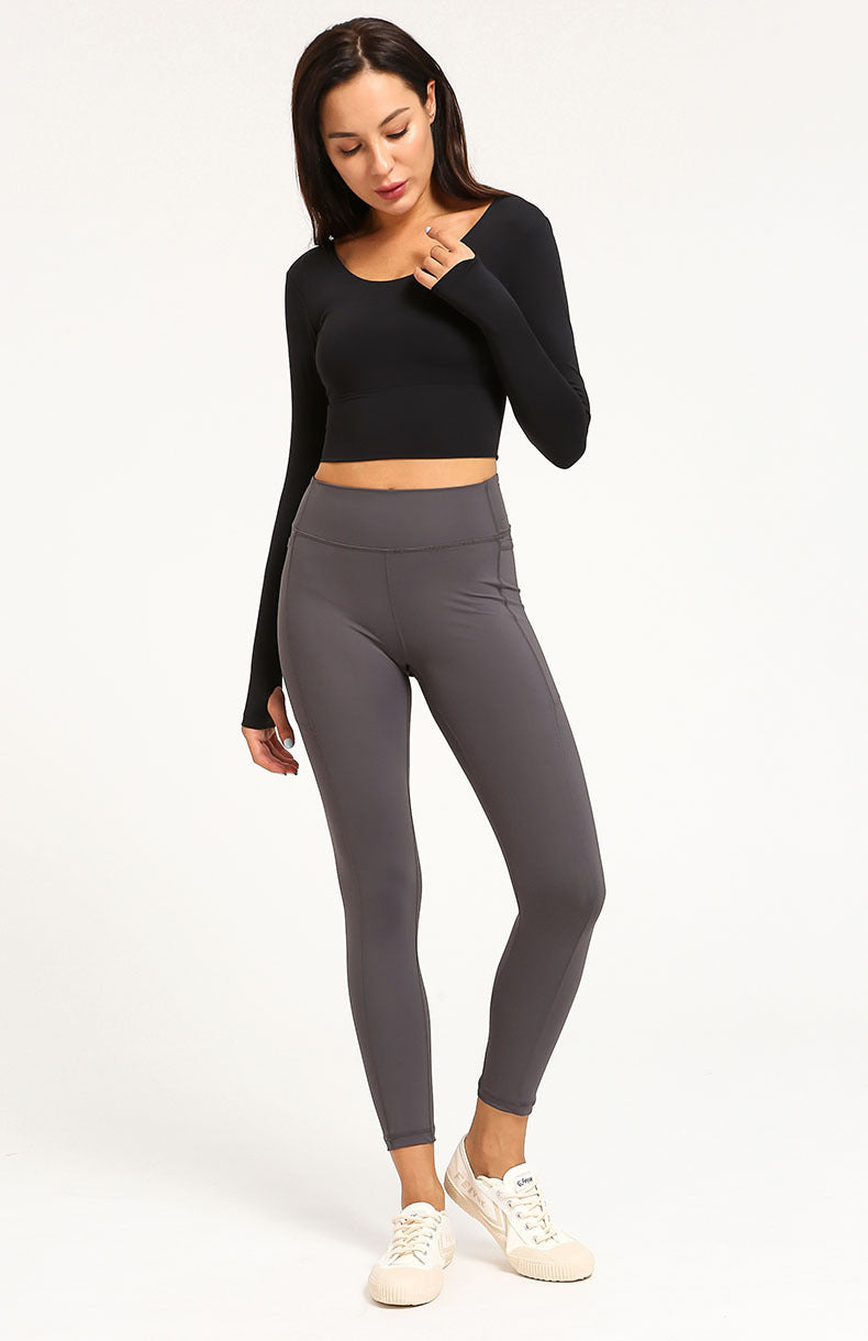 React LUXE PRO Sports Crop - Black