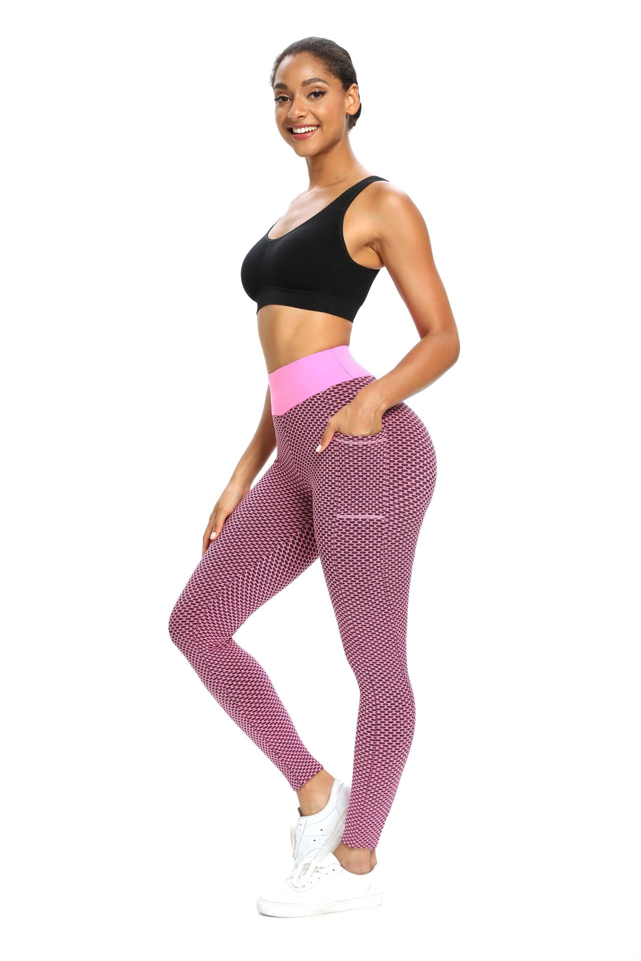 React LUXE Pocket Legging - Light Pink