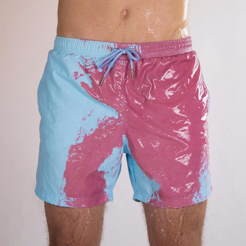 REACT Color Changing Swim Short - Cherry/Blue