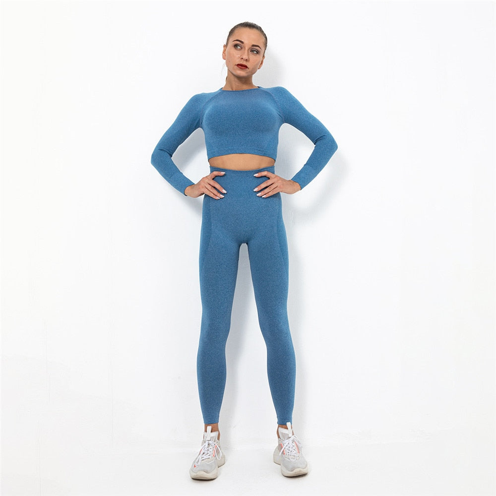 React Seamless LUXE Set - Blue