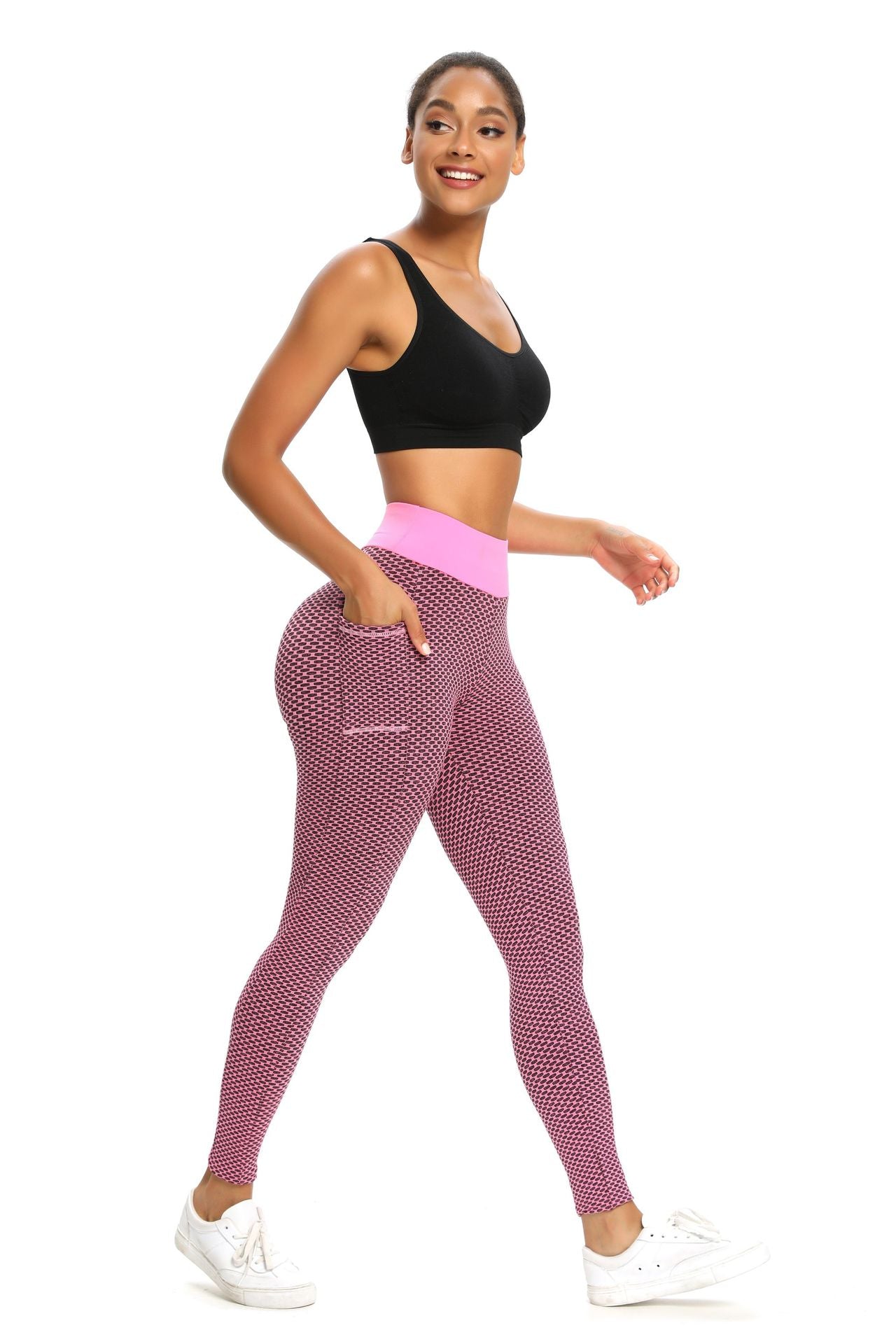 React LUXE Pocket Legging - Pink