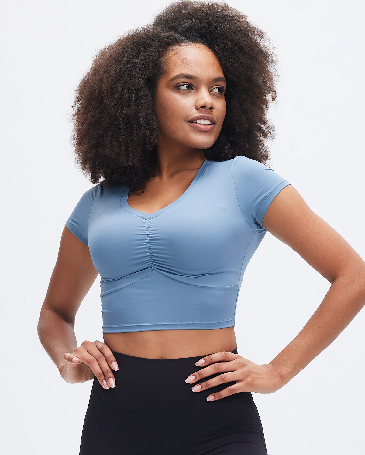 Jenny Crop Top - Blue