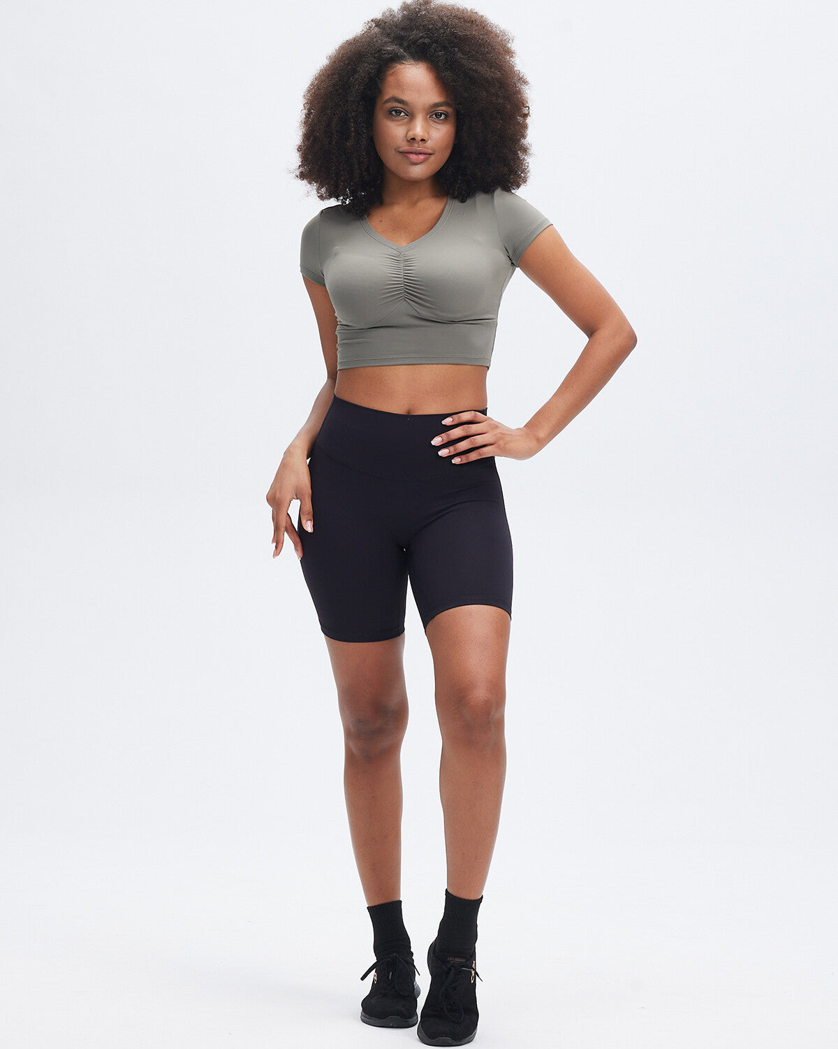 Jenny Crop Top - Grey