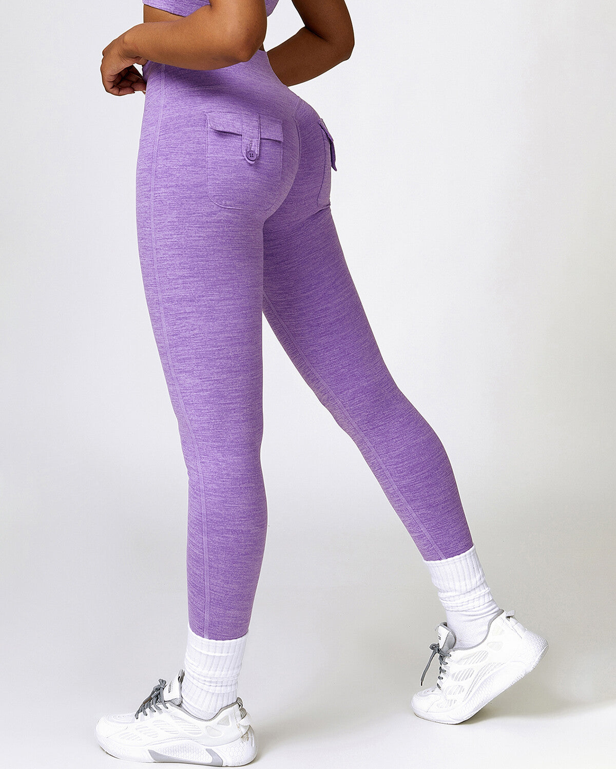 Jemma Seamless Pocket Leggings - Purple