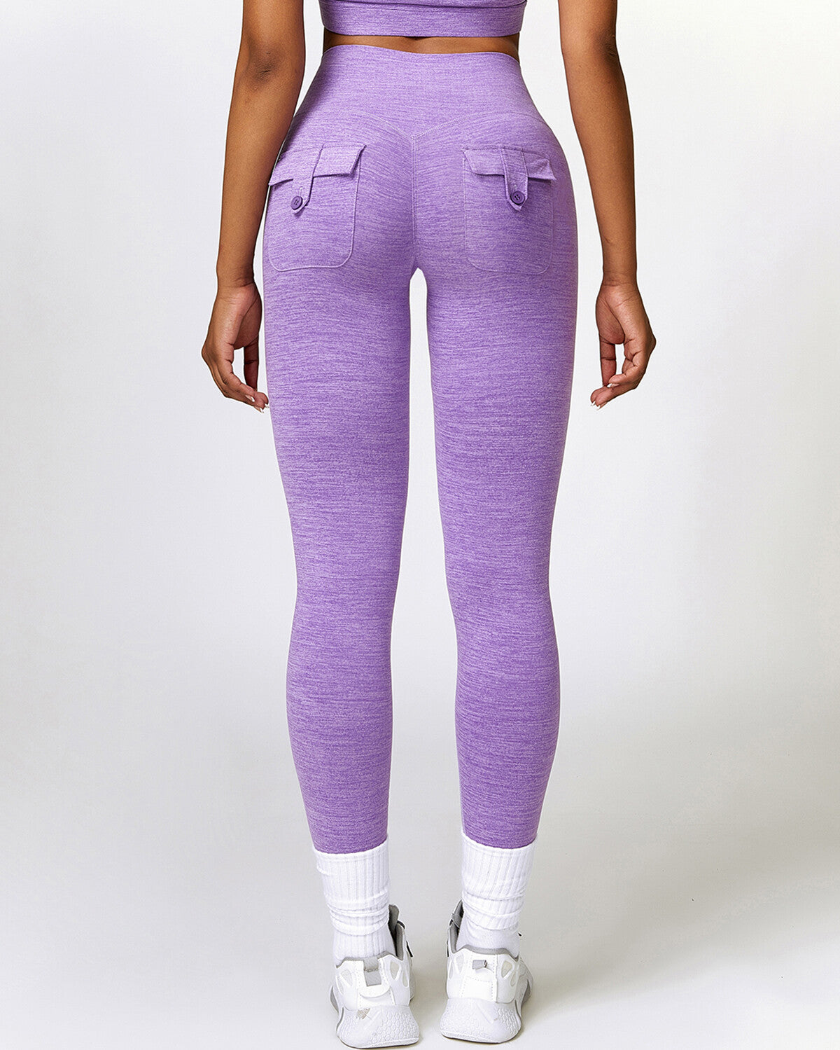 Jemma Seamless Pocket Leggings - Purple