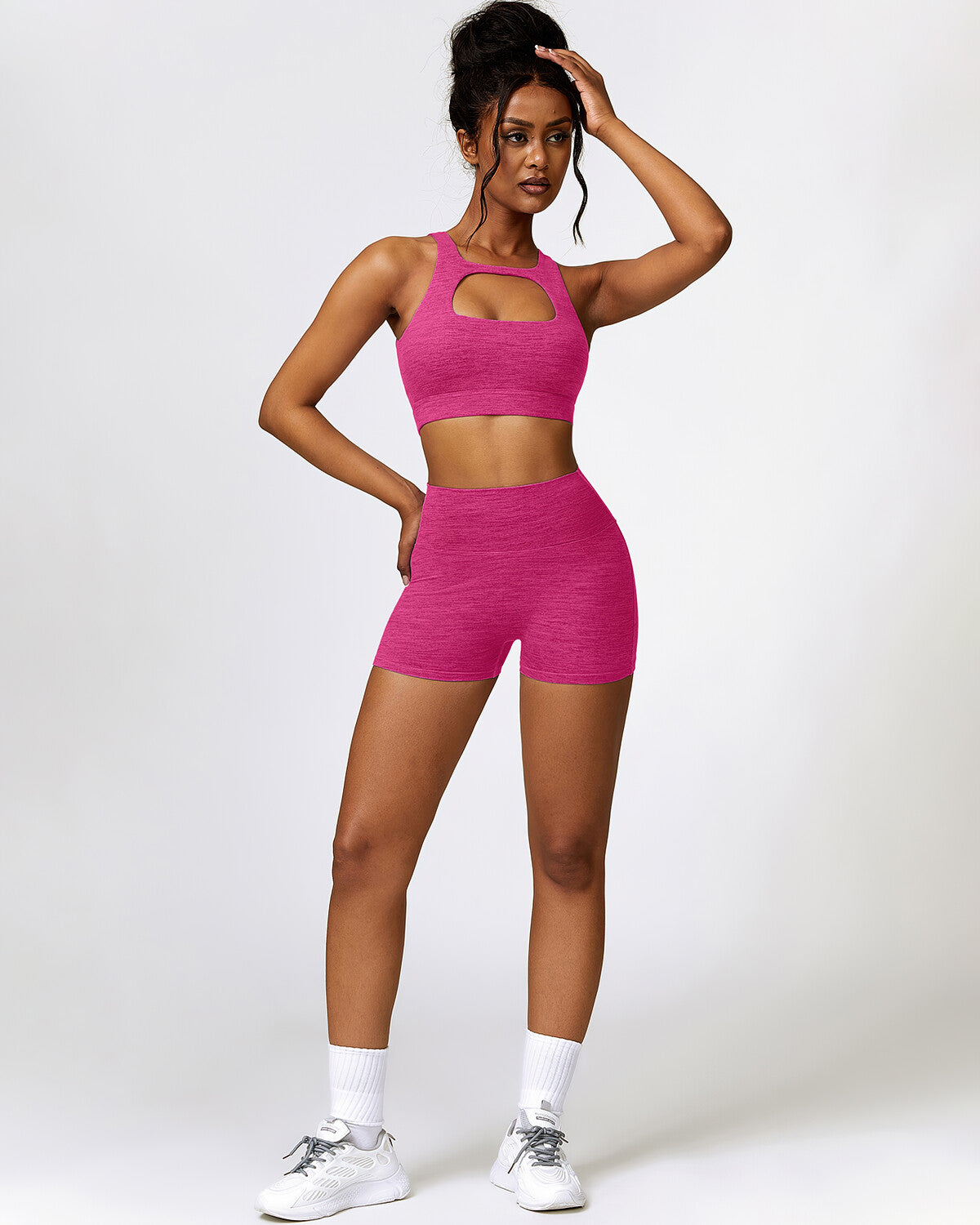 Jemma Seamless Pocket Shorts - Pink