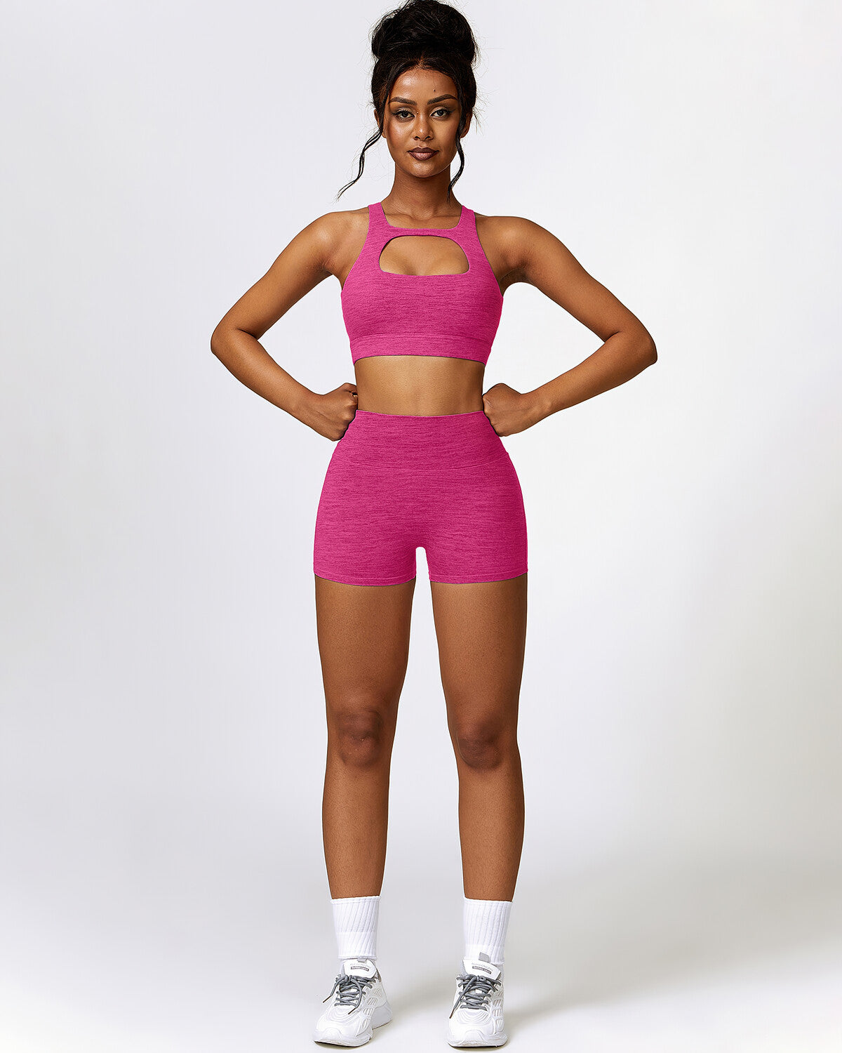 Jemma Seamless Pocket Shorts - Pink