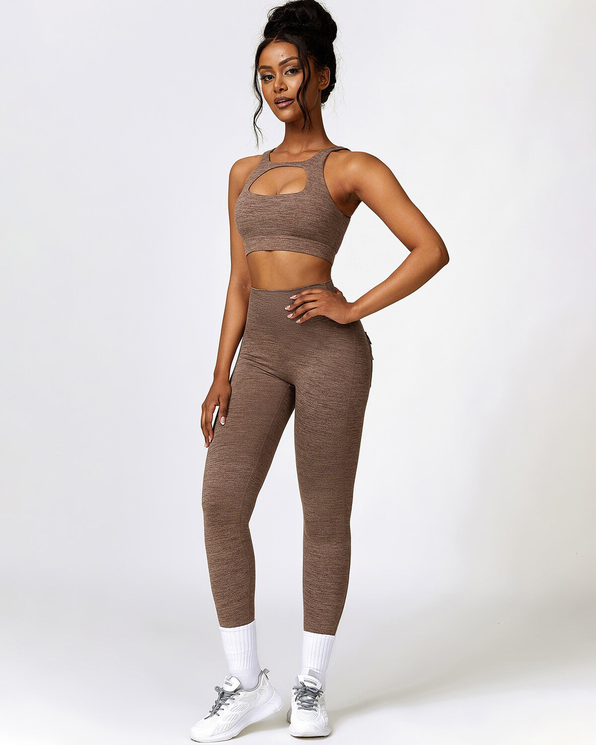 Jemma Sports Bra - Brown