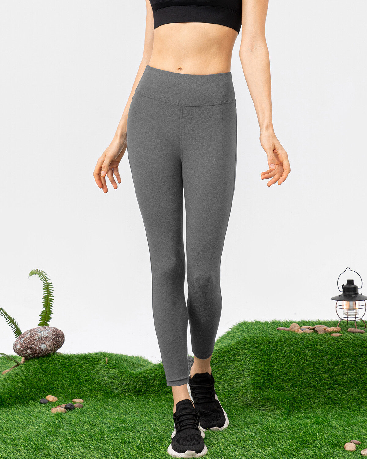 Katty Pocket Leggings - Grey