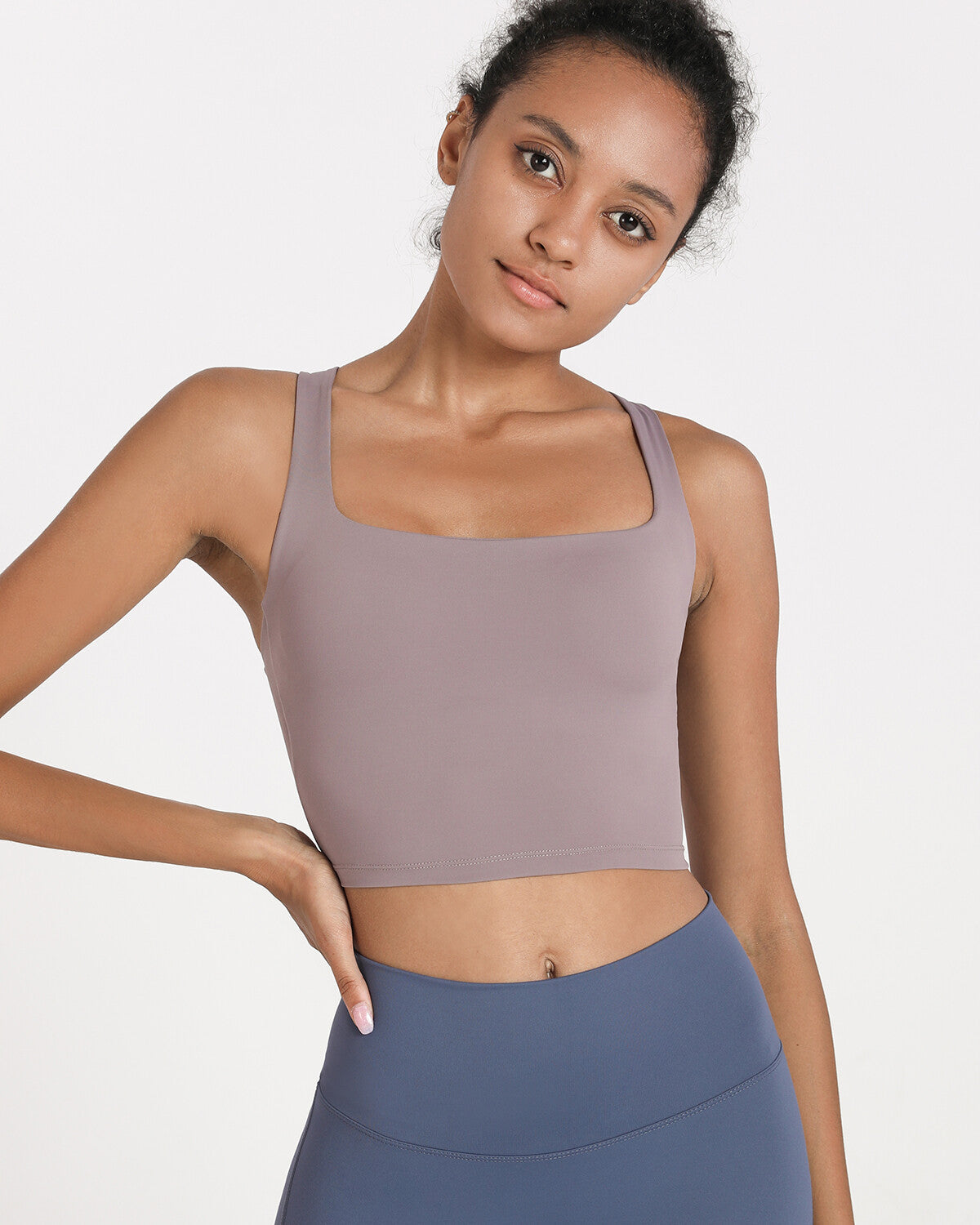 Kathryn Sports Bra - Grey Purple