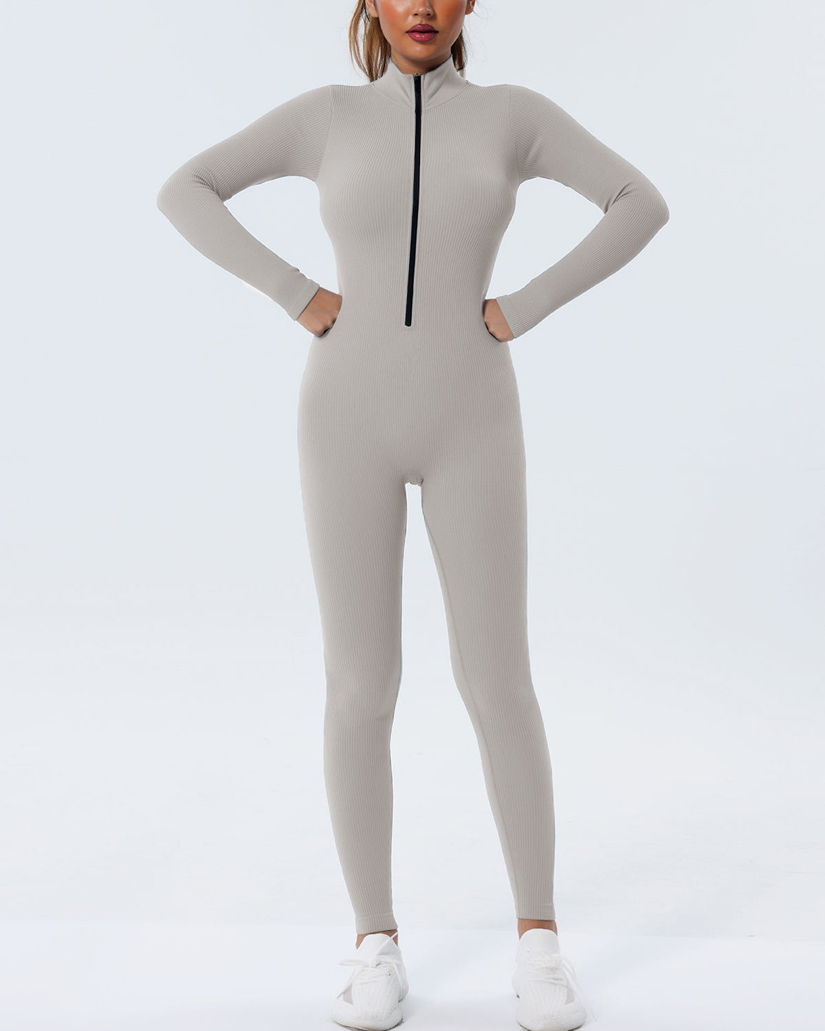 Katy Seamless Jumpsuit - Grey