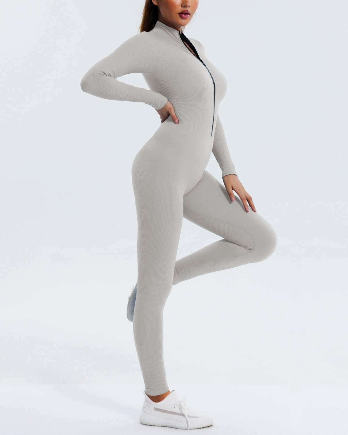 Katy Seamless Jumpsuit - Grey