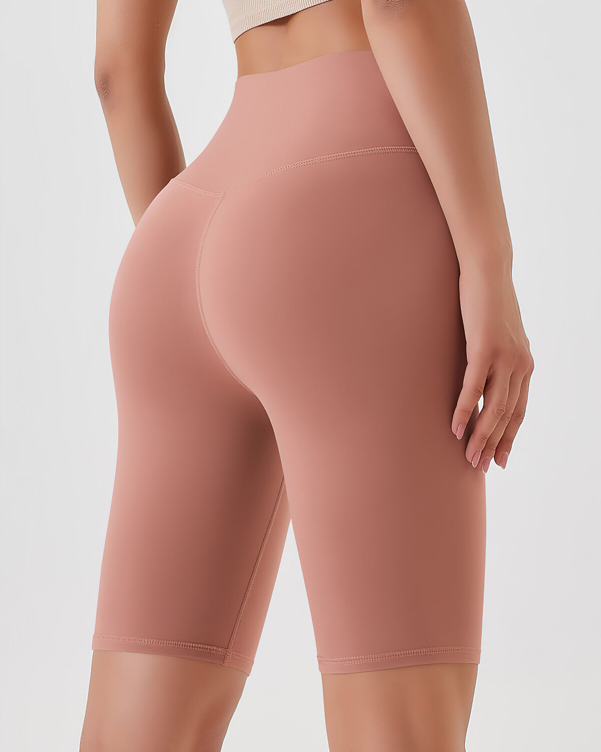 Lara Seamless Biker Shorts - Old Rose