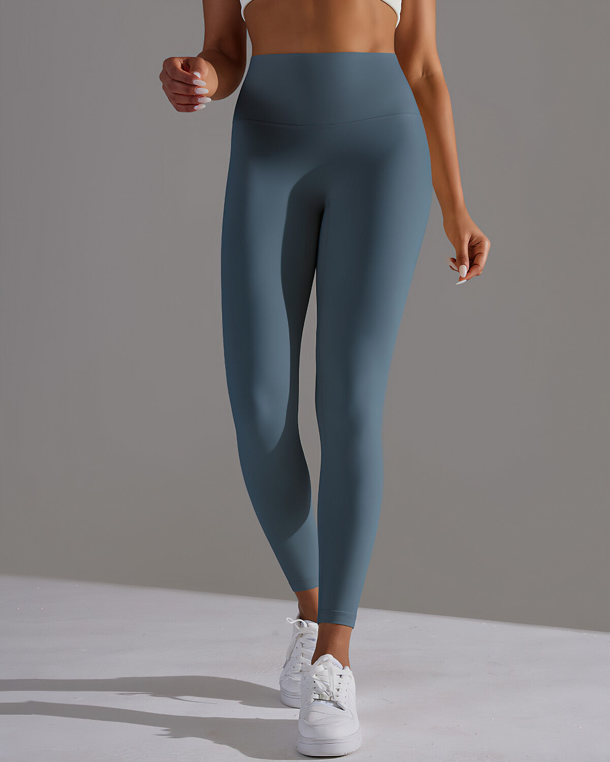 Lara Seamless Leggings - Steel Blue