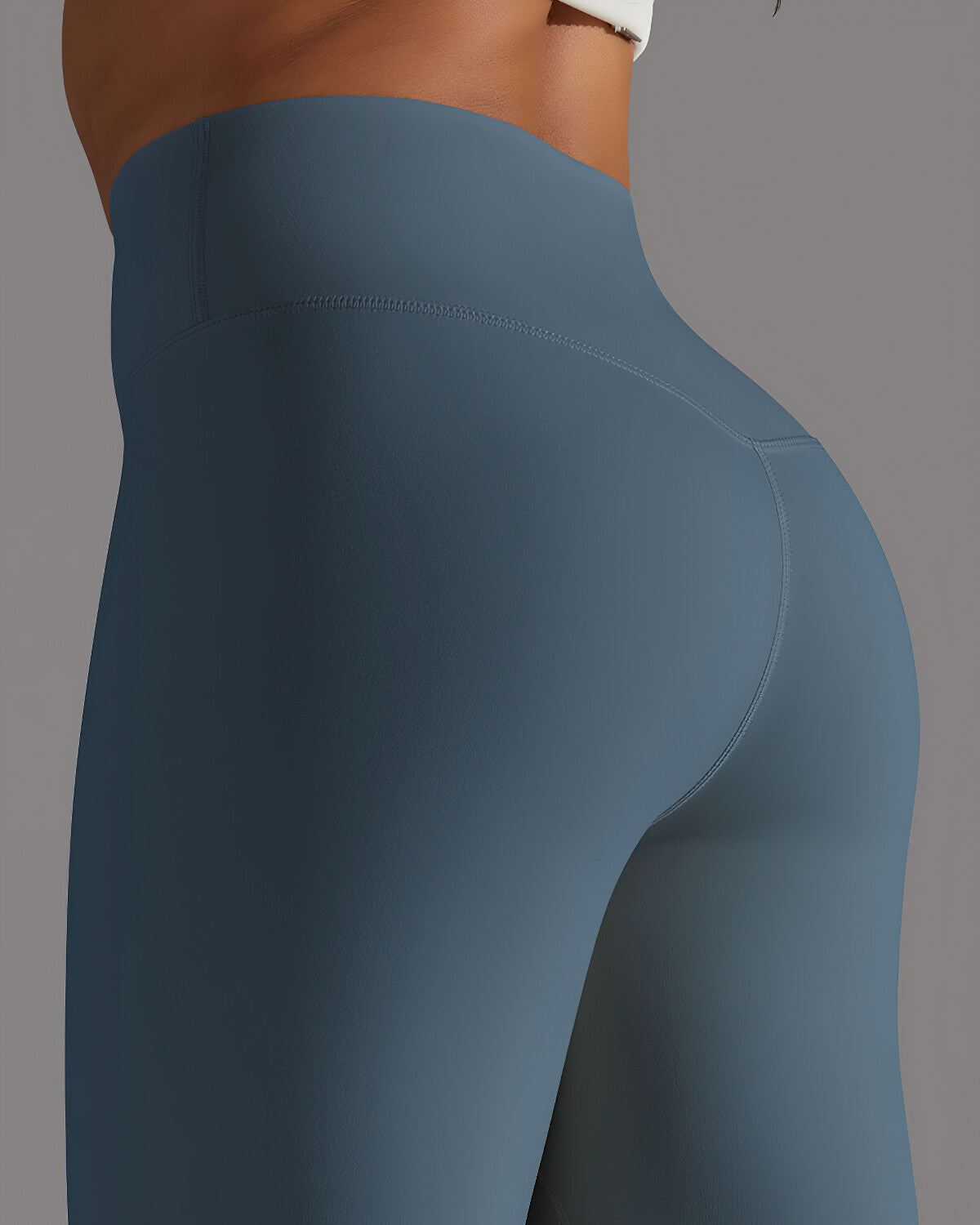 Lara Seamless Leggings - Steel Blue