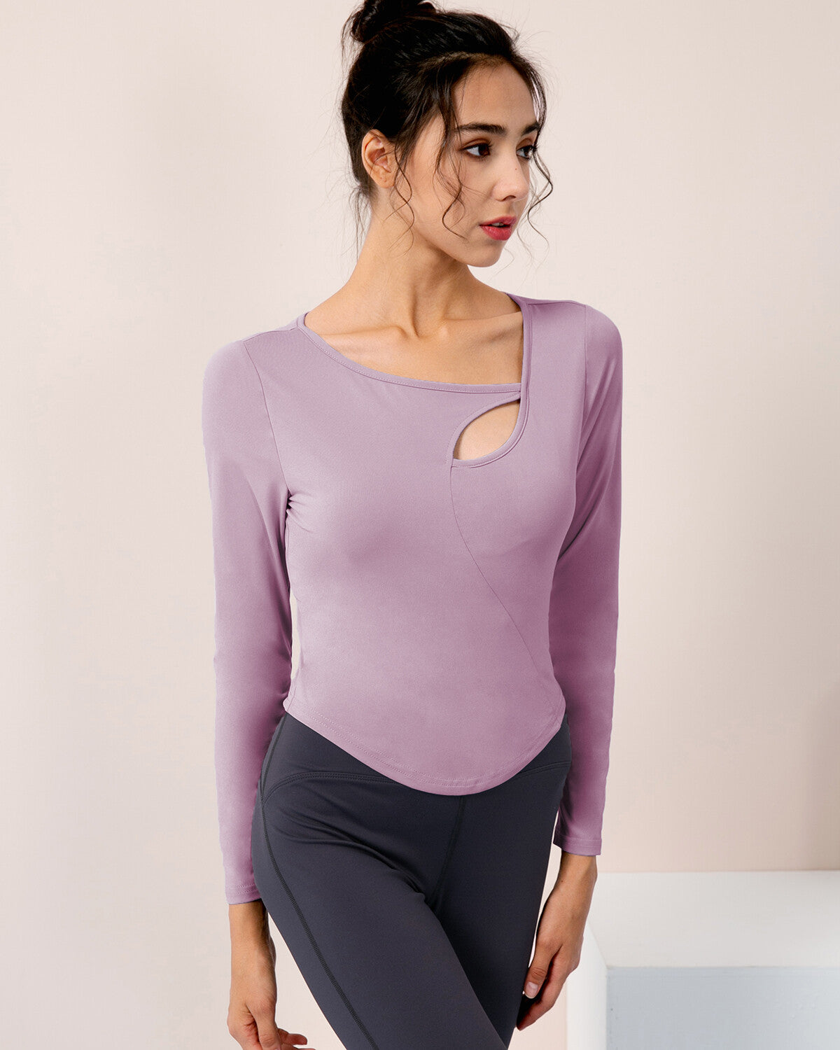 React Liah Long Sleeve - Purple