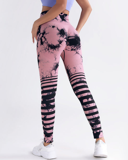 Mavis Seamless Scrunch Leggings - Pink