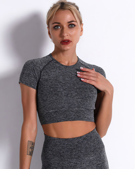 Mikaela Crop Top - Grey