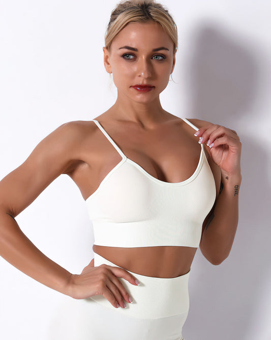 Mikaela Sports Bra - White