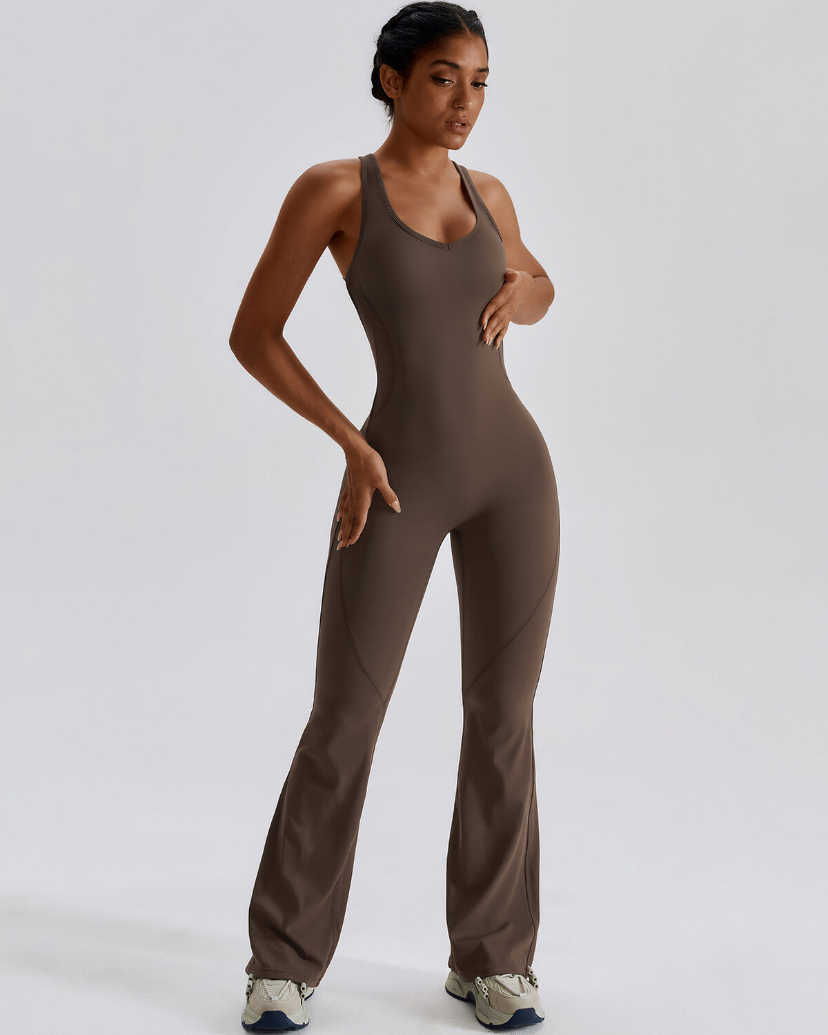 Murphy Seamless Jumpsuit - Brown