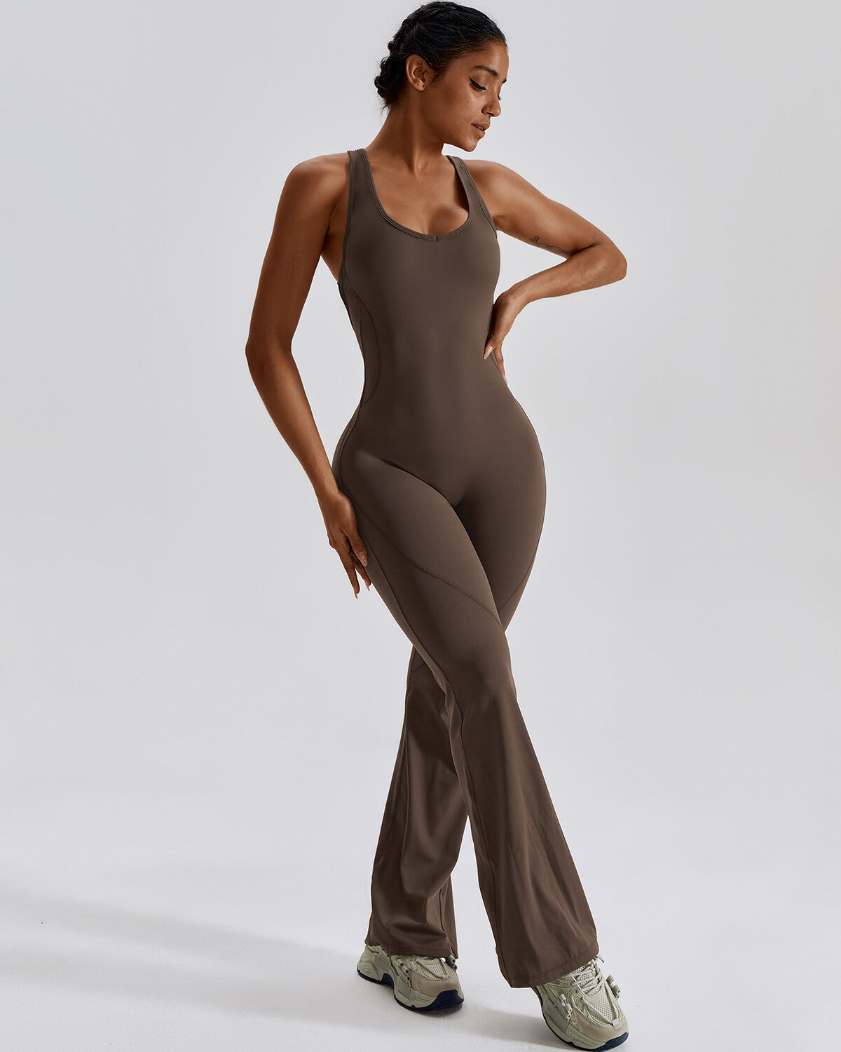 Murphy Seamless Jumpsuit - Brown