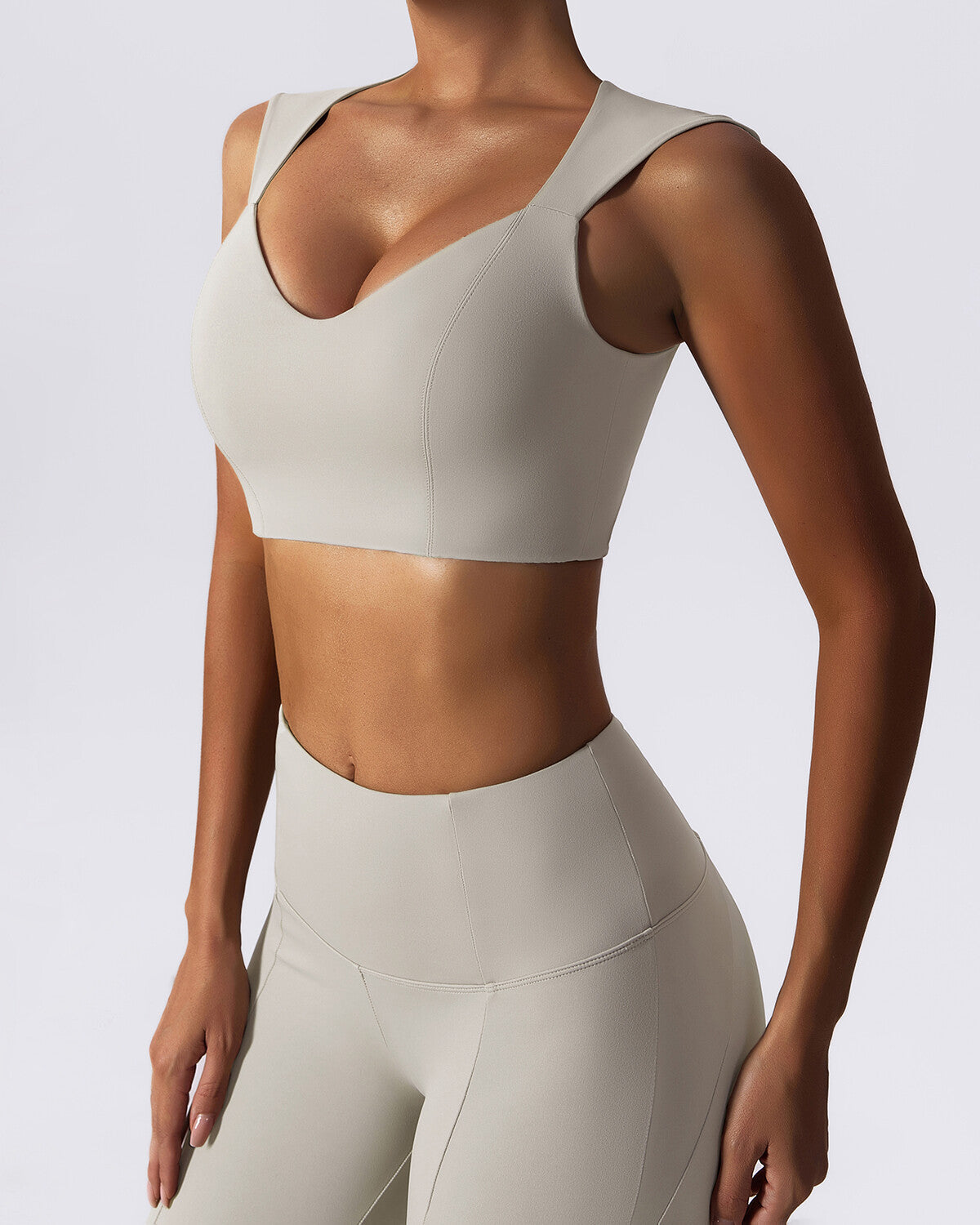 Nellie Crop Top - Beige