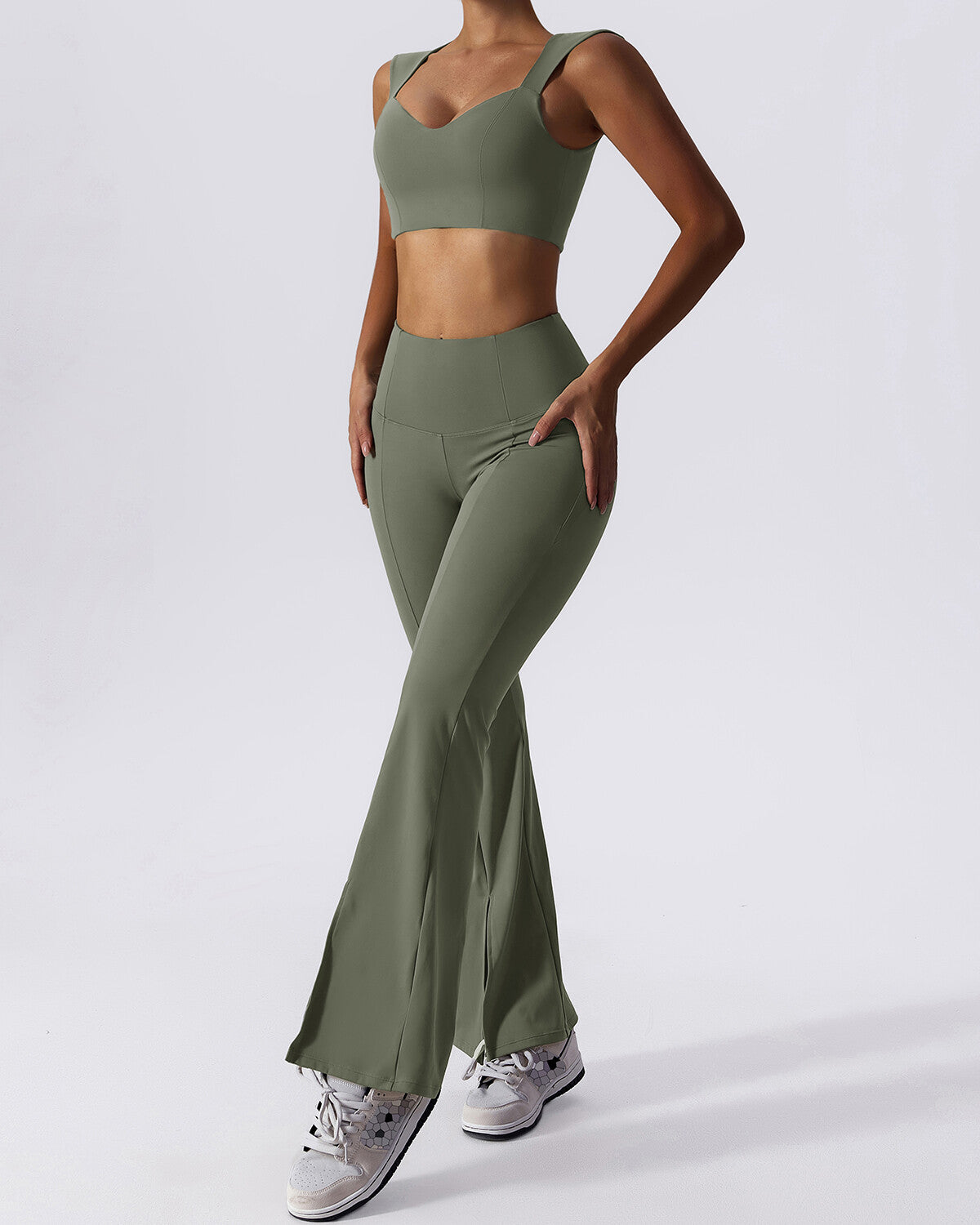 Nellie Crop Top - Green