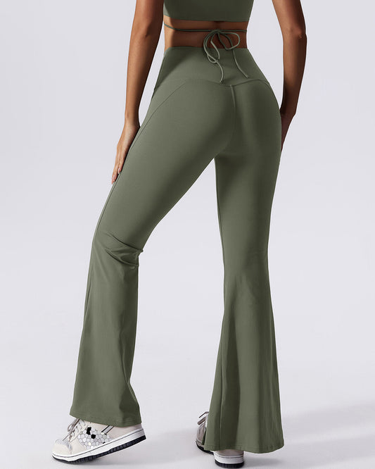 Nellie Flare Leggings - Green