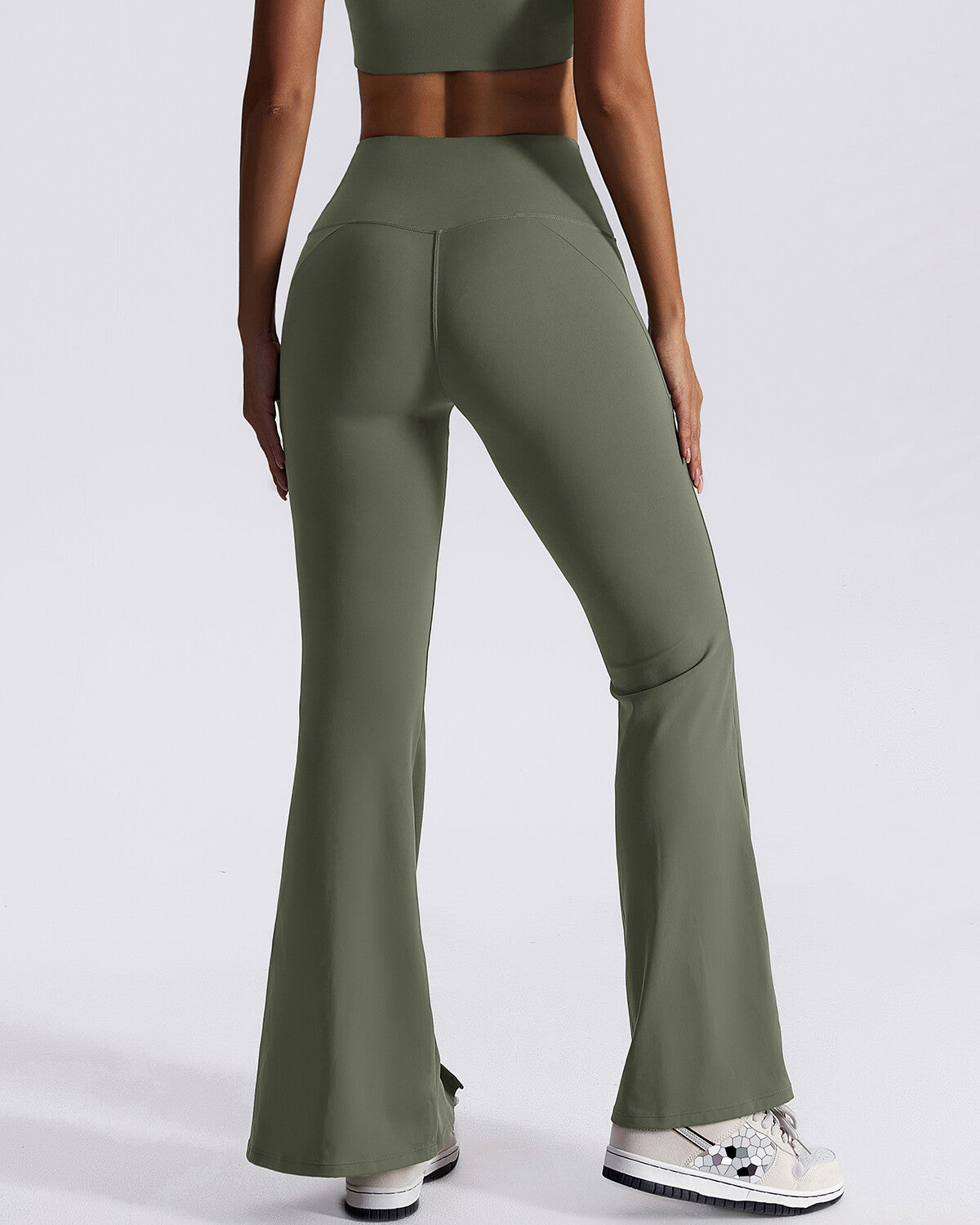 Nellie Flare Leggings - Green