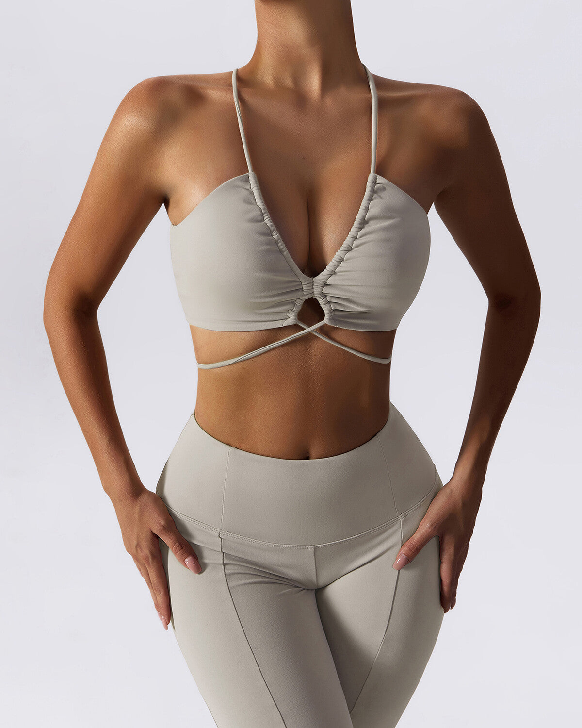 Nellie Sports Bra - Beige