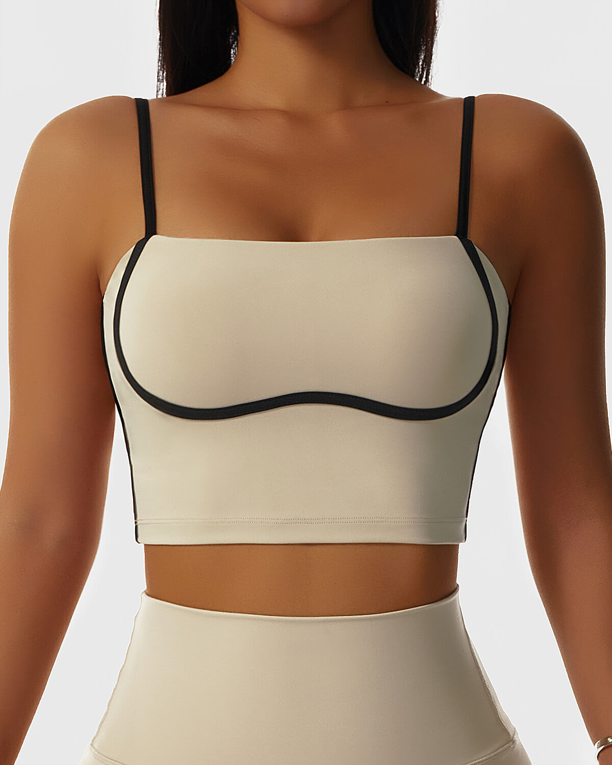 React Lesly Crop Top - Beige