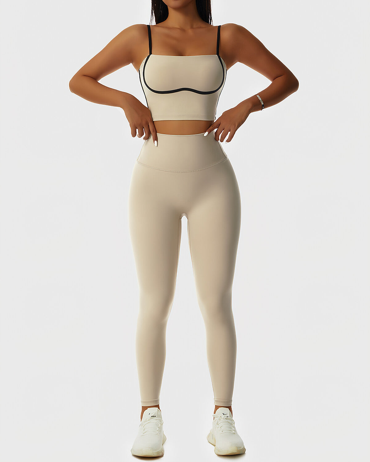 React Lesly Crop Top - Beige