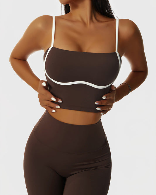 React Lesly Crop Top - Brown