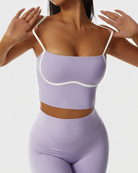 React Lesly Crop Top - Purple