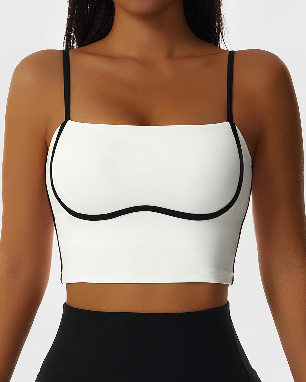 React Lesly Crop Top - White