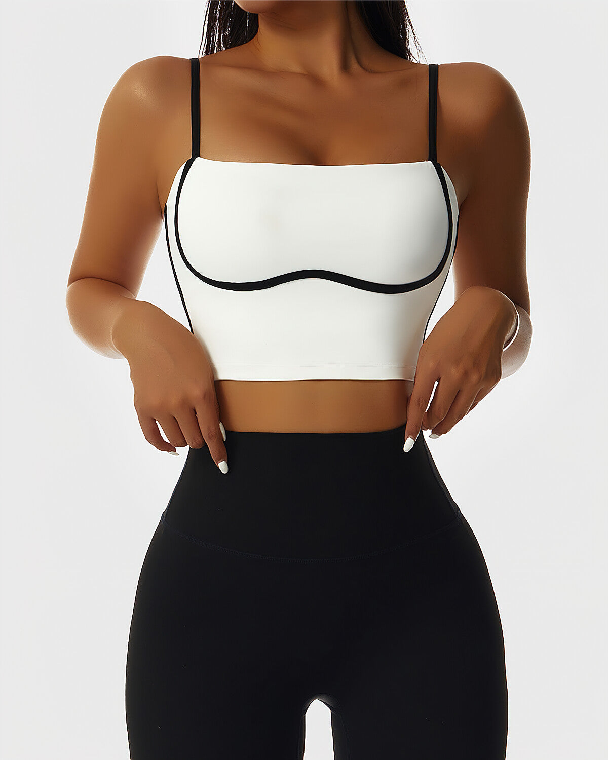 React Lesly Crop Top - White
